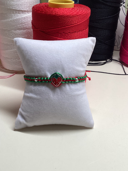 Strawberry Adjustable Bracelet